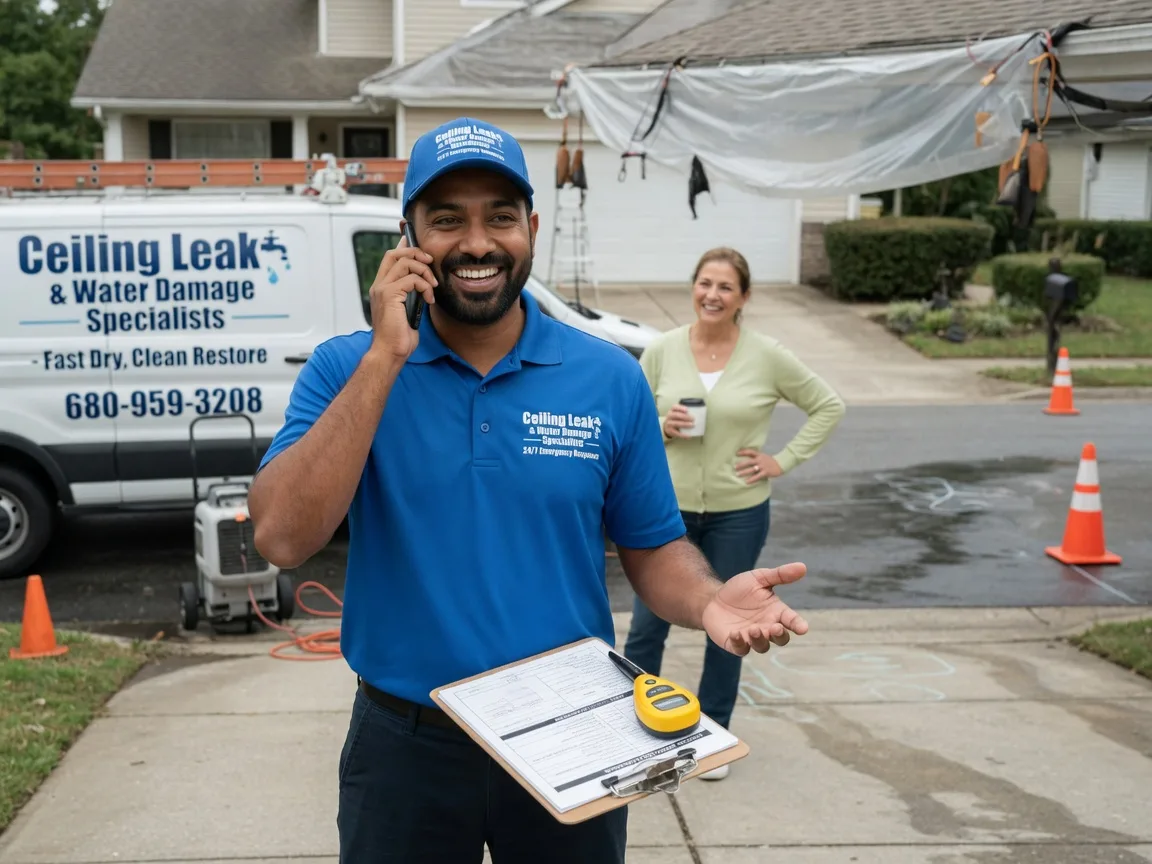 Ceiling Leak Cleanup Ivor, VA FAQs